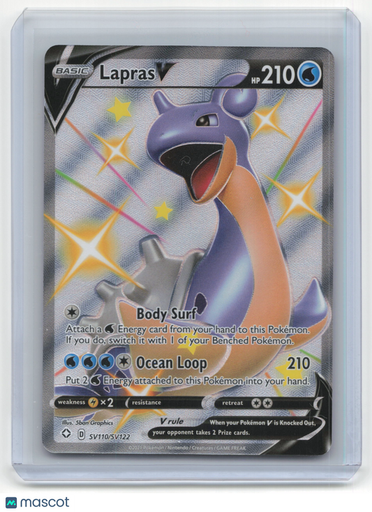 2021 Pokemon TCG Lapras V Shining Fates #SV110/SV122