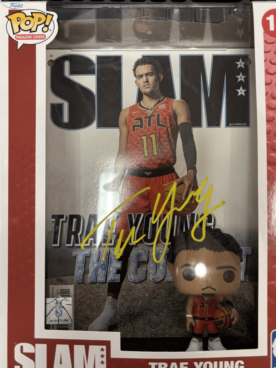 2023 Funko NBA SLAM Trae Young Magazine Cover #18 Autographed No COA - Papa Joey's Collectibles