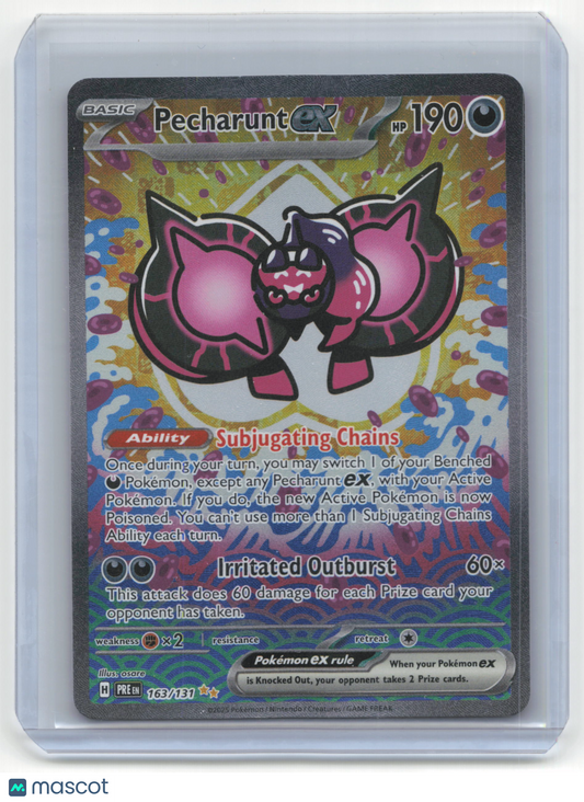2025 Pokemon Pecharunt EX Prismatic Evolutions #163/131 Near Mint