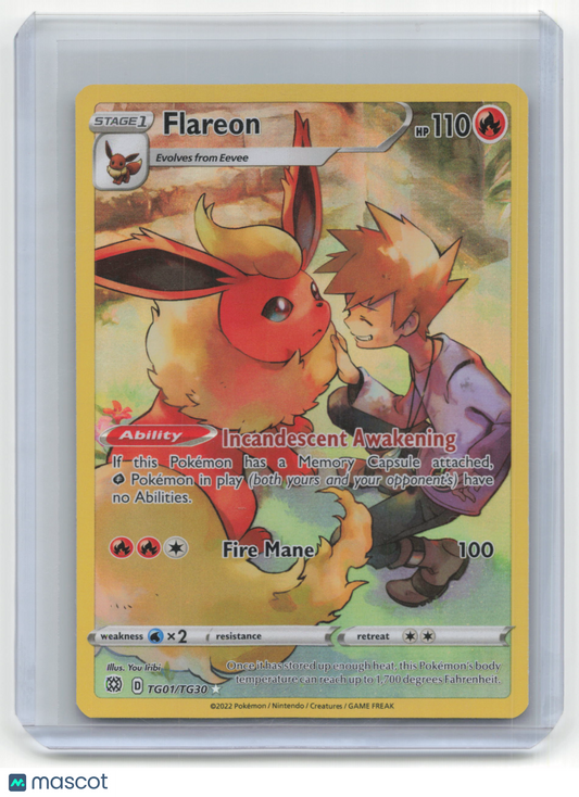 2022 Pokemon TCG Flareon Brilliant Stars #TG01/TG30 Light Played