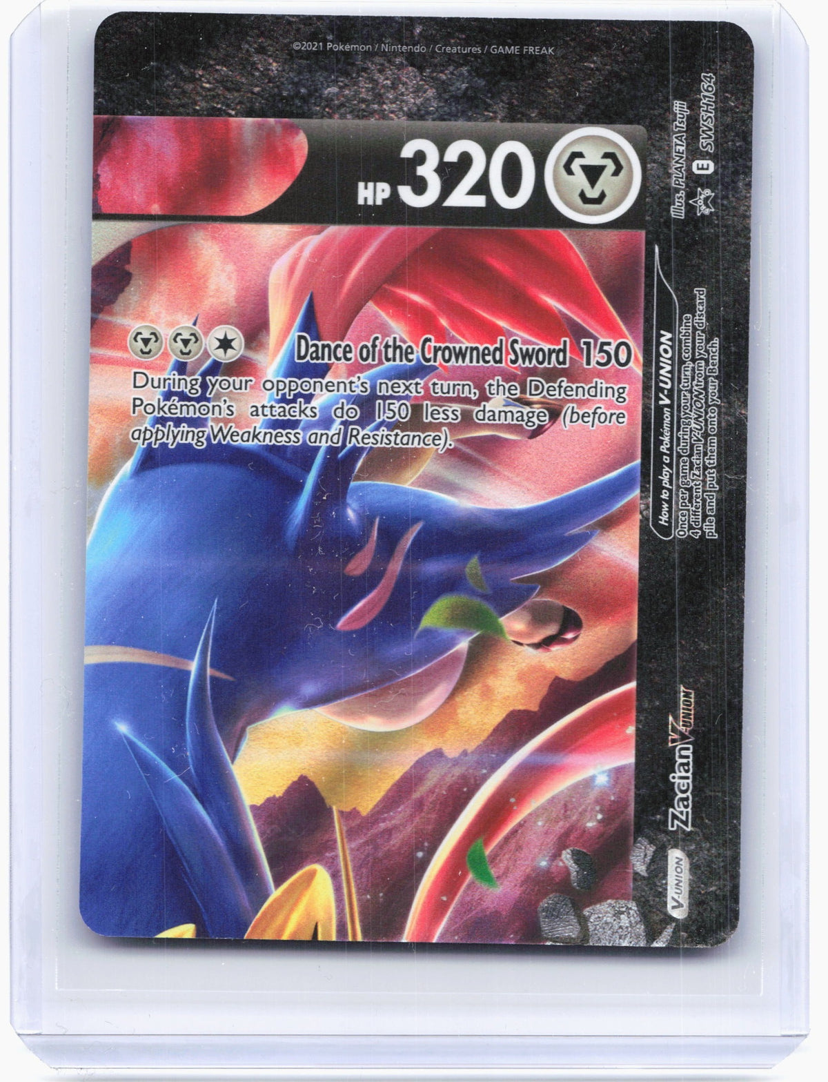 2021 Pokemon—Zacian V-Union [Set of 4] #163-165 Sword & Shield—Black Star Promo