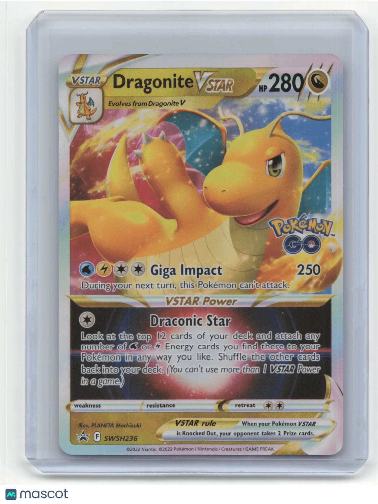 2022 Dragonite Pokemon GO #SWSH236 Promo - Papa Joey's Collectibles