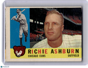 1960 Topps Baseball—Richie Ashburn #305 —Very Good