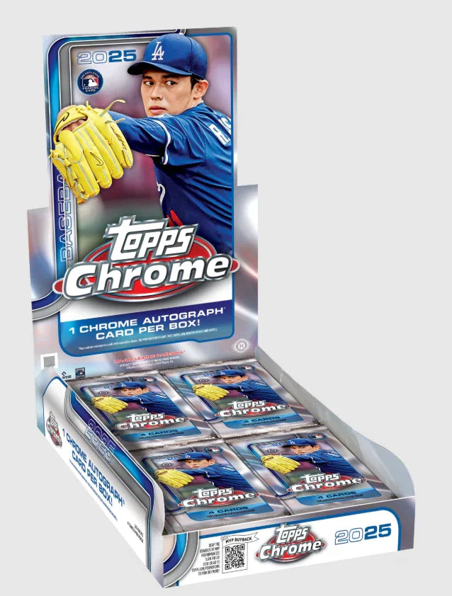 2025 Topps Chrome Baseball Hobby Box - Papa Joey's Collectibles