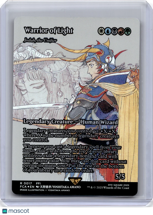 2025 Magic: The Gathering Warrior of Light Final Fantasy #R 0017 Holo - Papa Joey's Collectibles