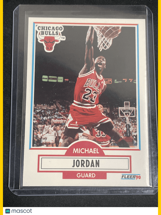 1990 Fleer Basketball Michael Jordan No Black Line on Back #26