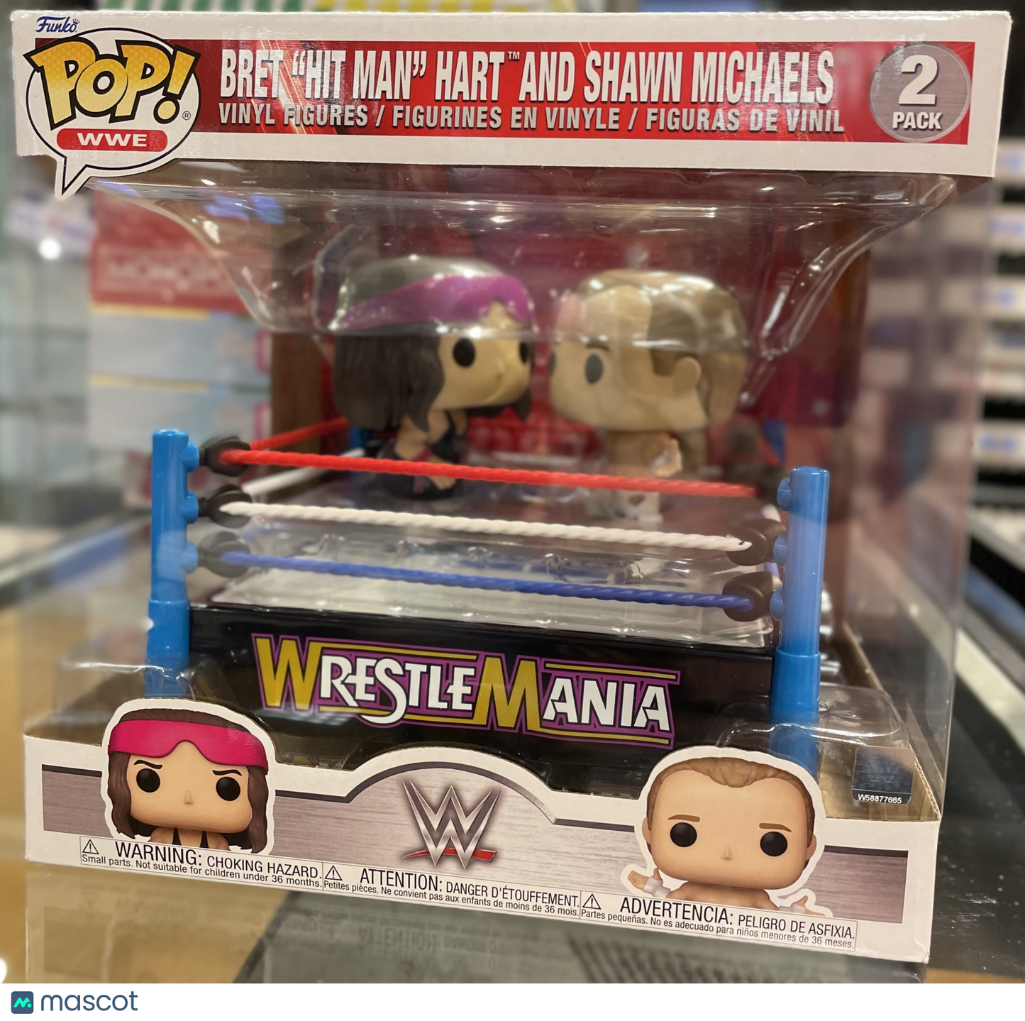 Funko Wrestle Mania Bret "Hit Man" Hart and Shawn Michaels - 2 Pack # (Okay)