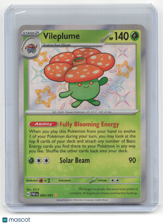 2024 Pokemon TCG Vileplume Paldean Fates #094/191