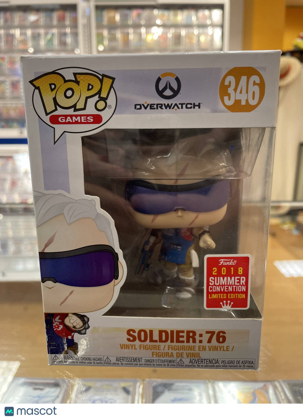 Funko Overwatch Soldier: 76 #346 (Okay) '18 Summer Convention Exclusive