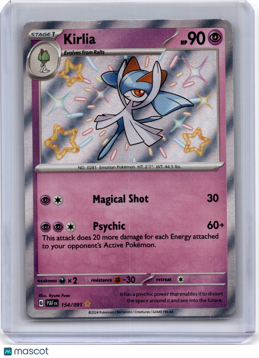 2024 Pokemon Kirlia Scarlet & Violet Paldean Fates #154/091