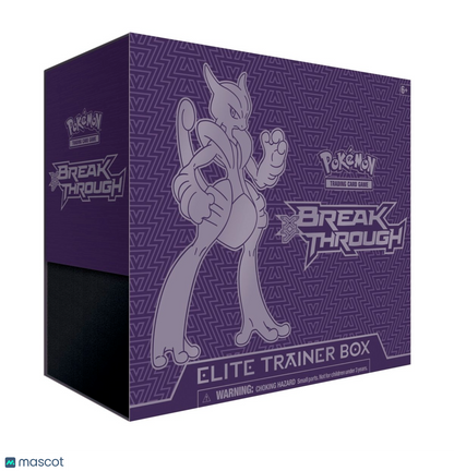 2015 Pokemon XY BREAKthrough (Mega Mewtwo X) Elite Trainer Box