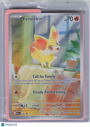 2026 Pokemon—Fennekin #080 Mega Evolution Promo—Black Star Promo Holo [Sealed]