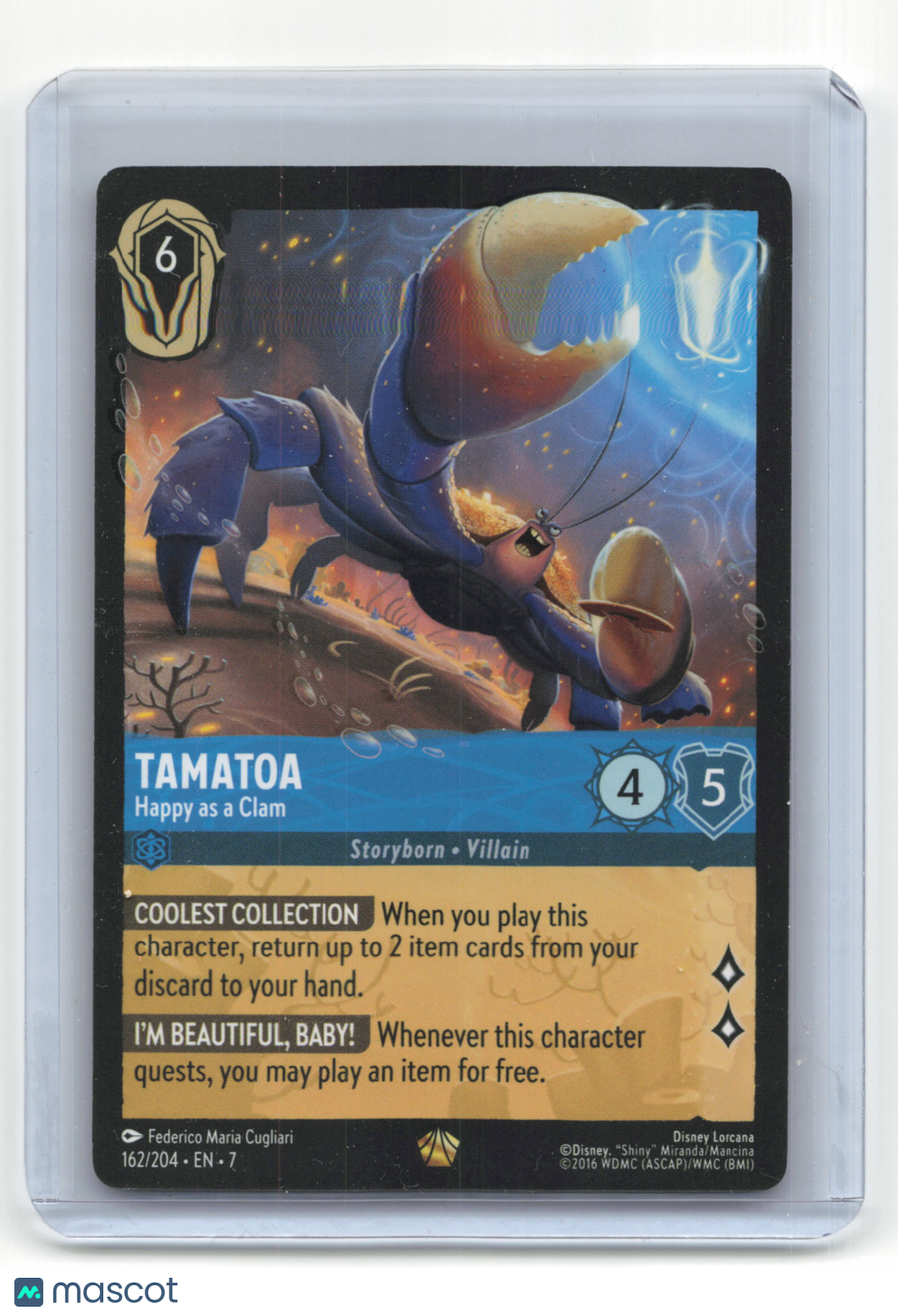 2025 Lorcana Tamatoa Archazia's Island #162/204 English