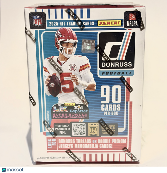 2025 Panini Donruss Football "Red Hot" Retail Exclusive Blaster Box