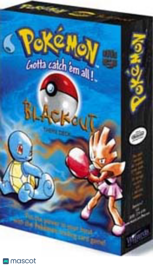 1999 Pokemon Base Set Blackout Theme Deck
