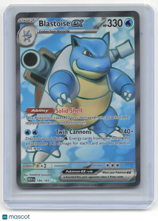 2023 Pokemon TCG Blastoise EX Pokemon 151 #184/165