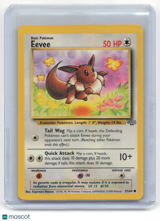 1999 Pokemon Eevee Jungle #51/64 English Unlimited