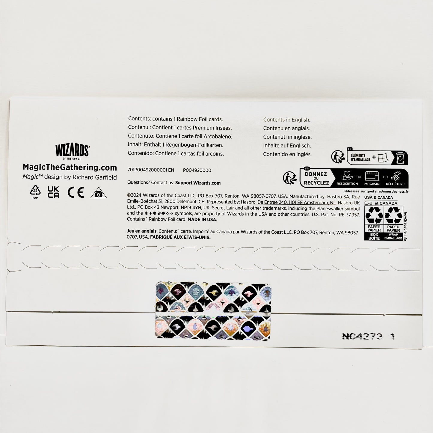 Magic:TG Secret Lair Secret Scare Superdrop Promo Cryptic Command (Rainbow Foil)