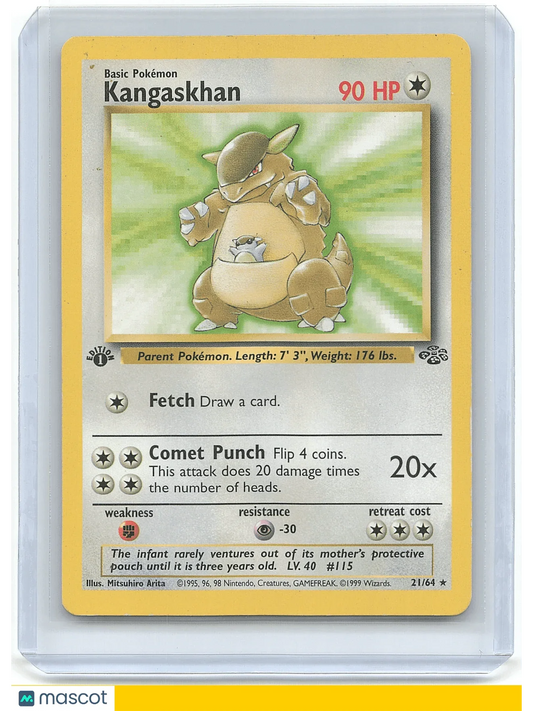 1999 Pokemon Kangaskhan #21/64 - Papa Joey's Collectibles