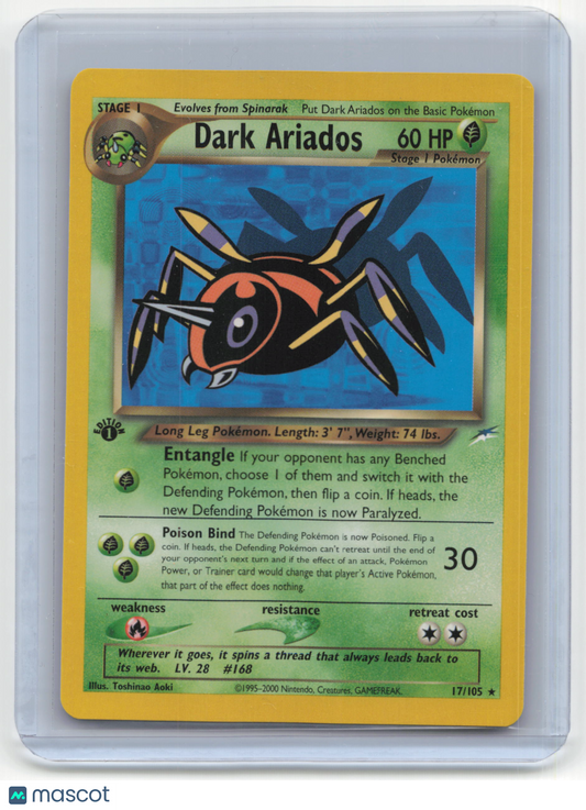 2002 Pokemon TCG Dark Ariados Neo Destiny #17/105 1st Edition