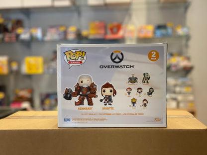 Funko Overwatch Reinhardt and Brigitte (Good) Blizzard Exclusive
