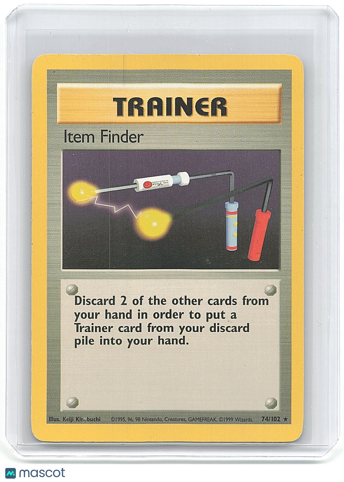 1999 Pokemon Item Finder #74/102 Shadowless