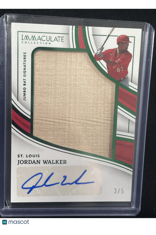 2023 Panini Immaculate Baseball Jordan Walker Autograph Relic /5 - Papa Joey's Collectibles