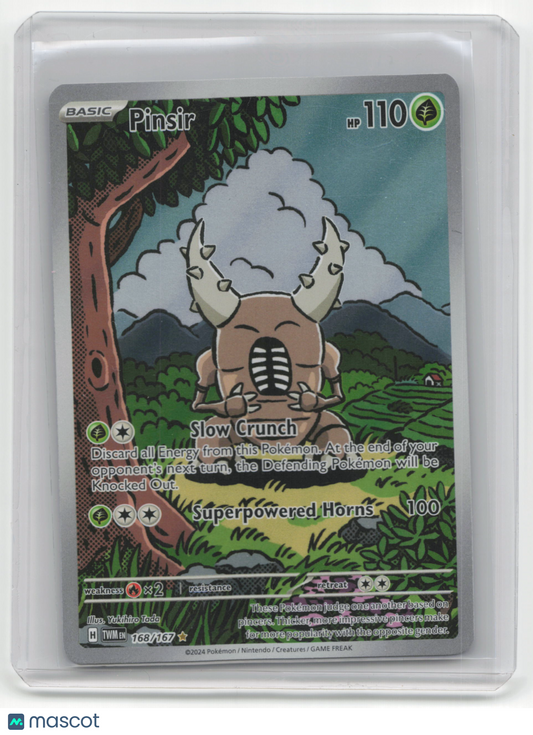2024 Pokemon TCG Pinsir Twilight Masquerade #168/167