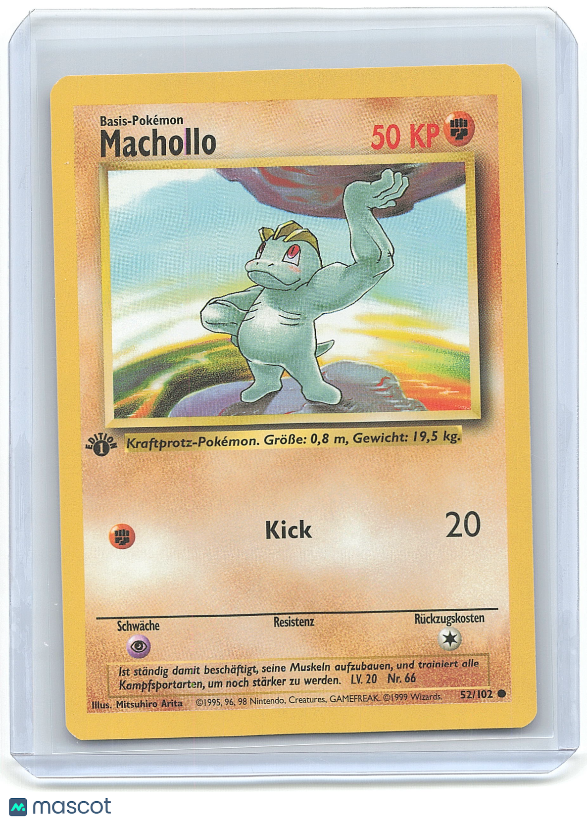 1999 Pokemon Machollo #52/102 German 52/102