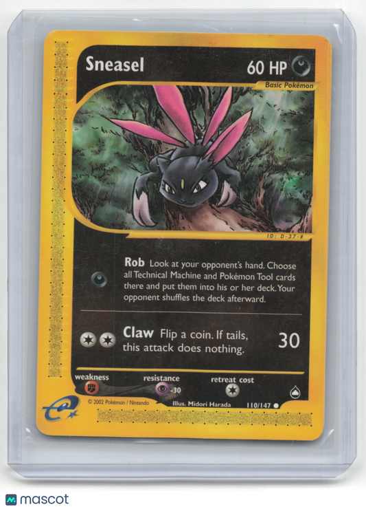 2002 Pokemon TCG Sneasel Aquapolis #110/147