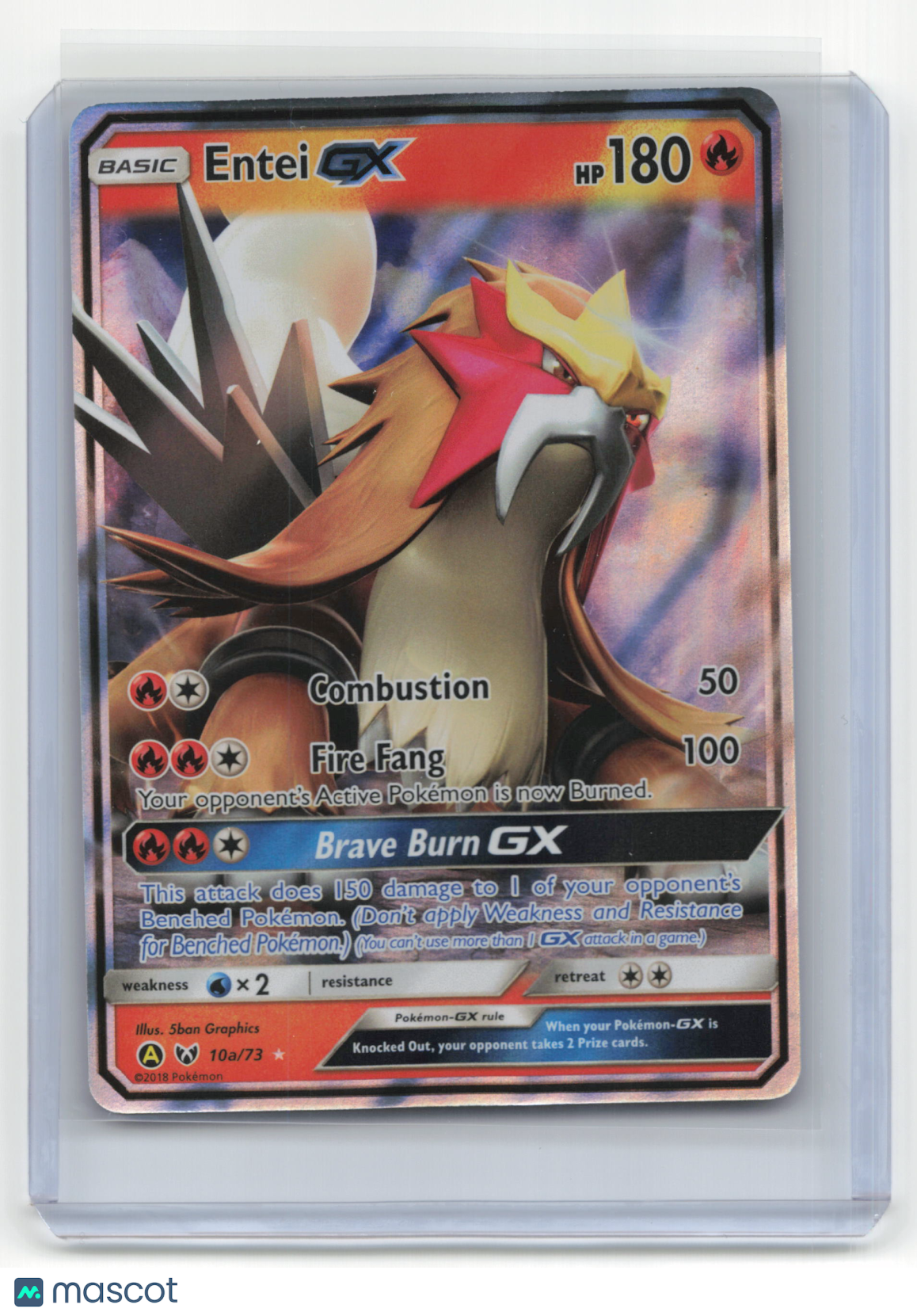 2018 Pokemon TCG Entei GX Shining Legends #10a/73 - Papa Joey's Collectibles