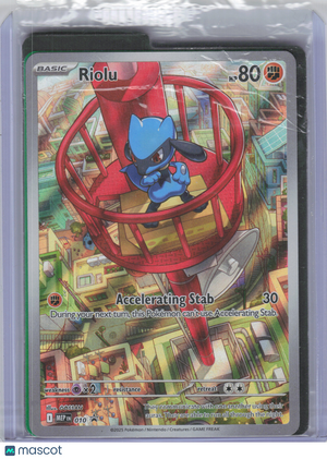 2025 Pokemon—Riolu #010 Mega Evolution Promo—Black Star Promo Holo [Sealed]