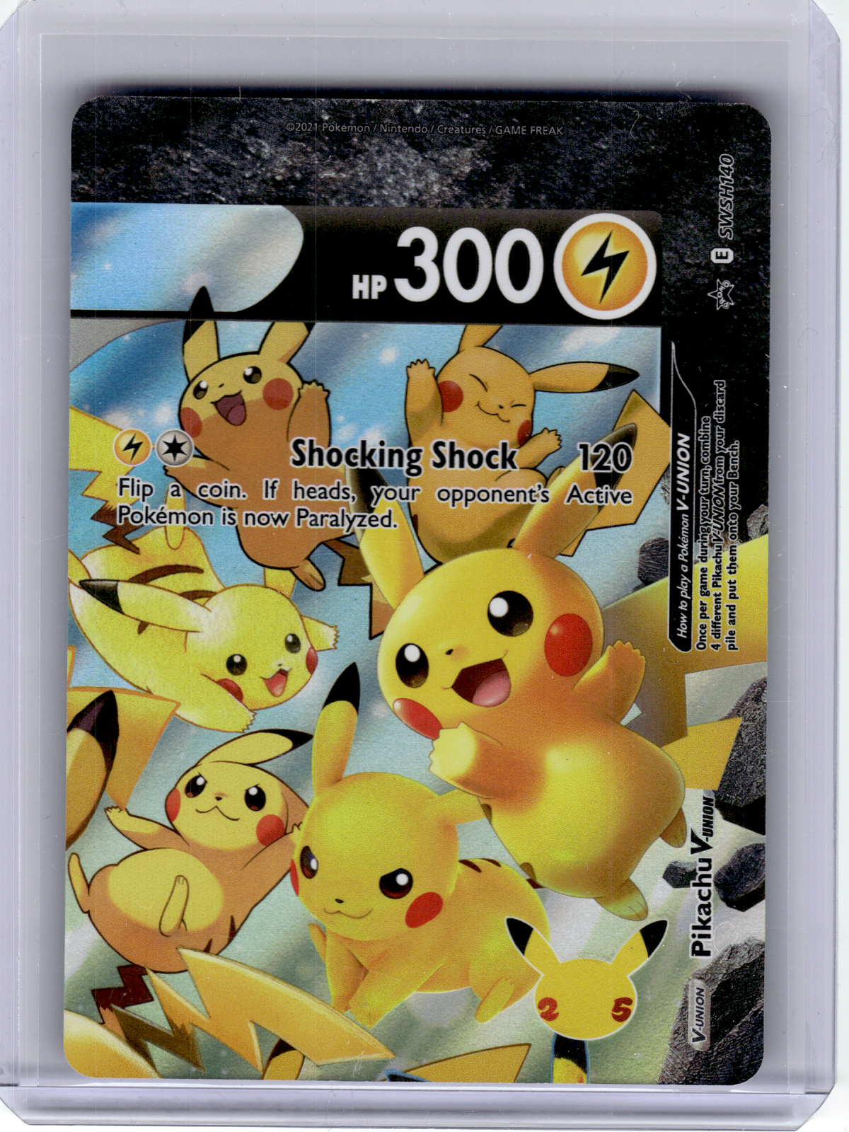 2021 Pokemon—Pikachu V-Union [Set of 4] 139-142 Sword & Shield—Black Star Promo