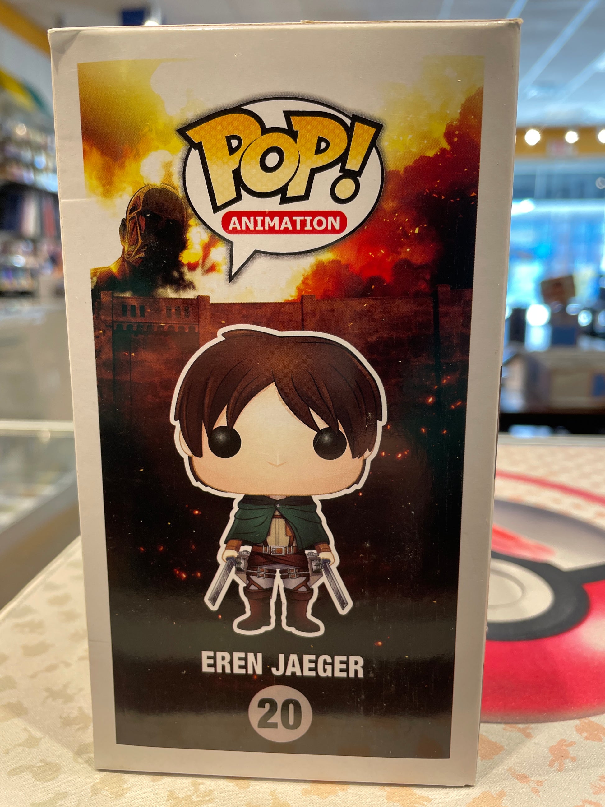 Funko Attack on Titan: Eren Jaeger #20 (Good) Bait Exclusive, Black & White - Papa Joey's Collectibles