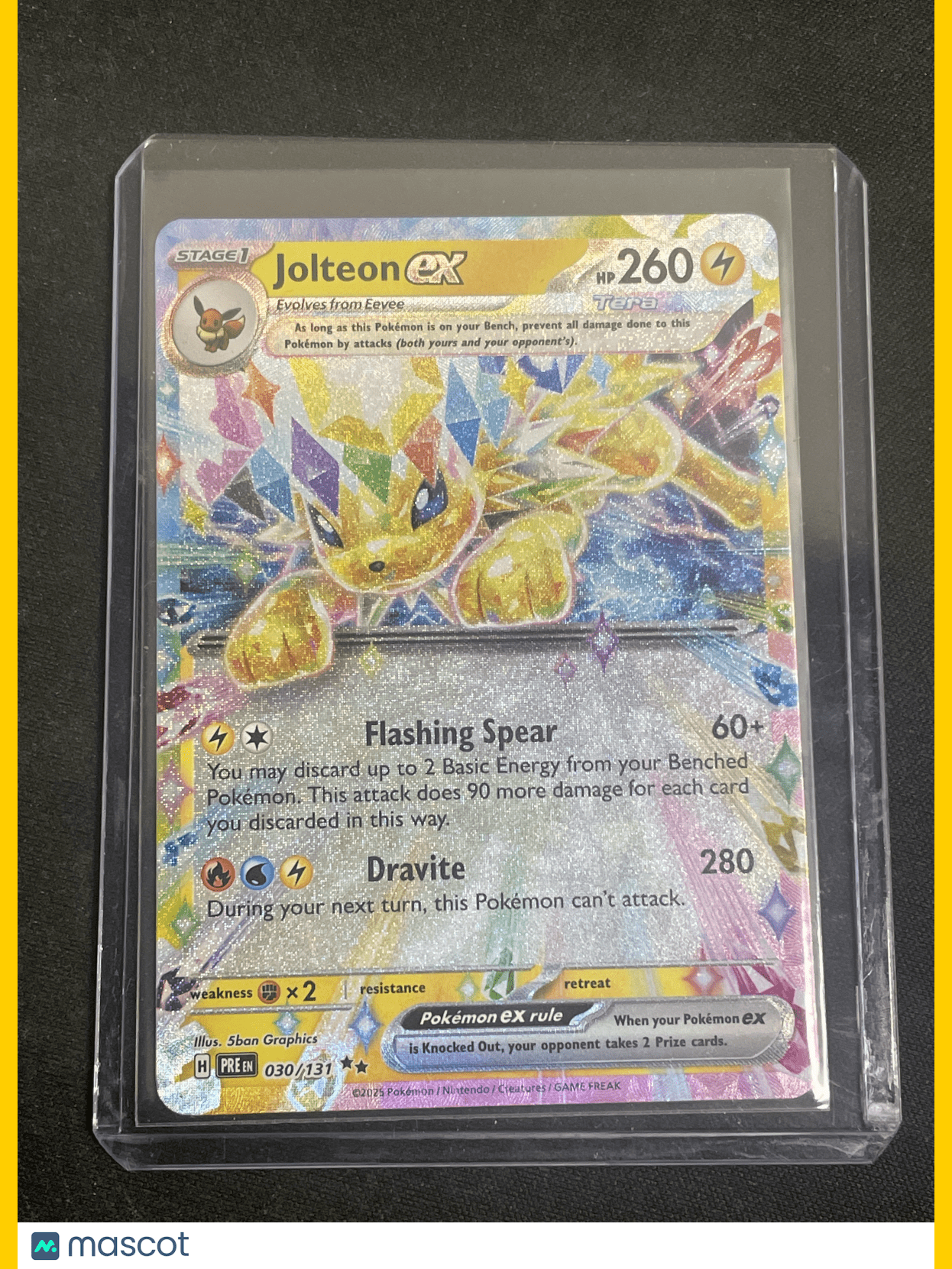 2016 Pokemon Jolteon EX #28/83 030/131