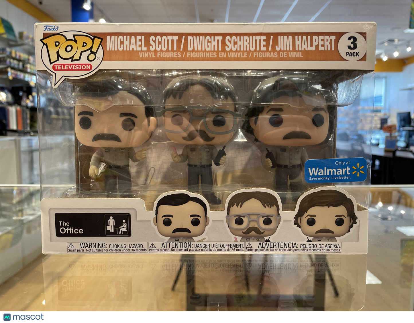 Funko The Office (US) Michael Scott/Dwight S./Jim H. #3 Pack (G,R) Walmart Excl.