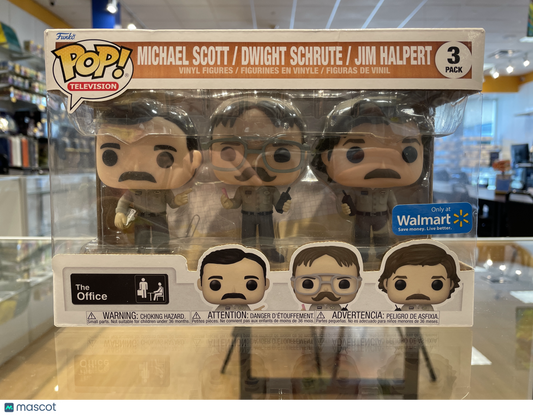 Funko The Office (US) Michael Scott/Dwight S./Jim H. #3 Pack (G,R) Walmart Excl.