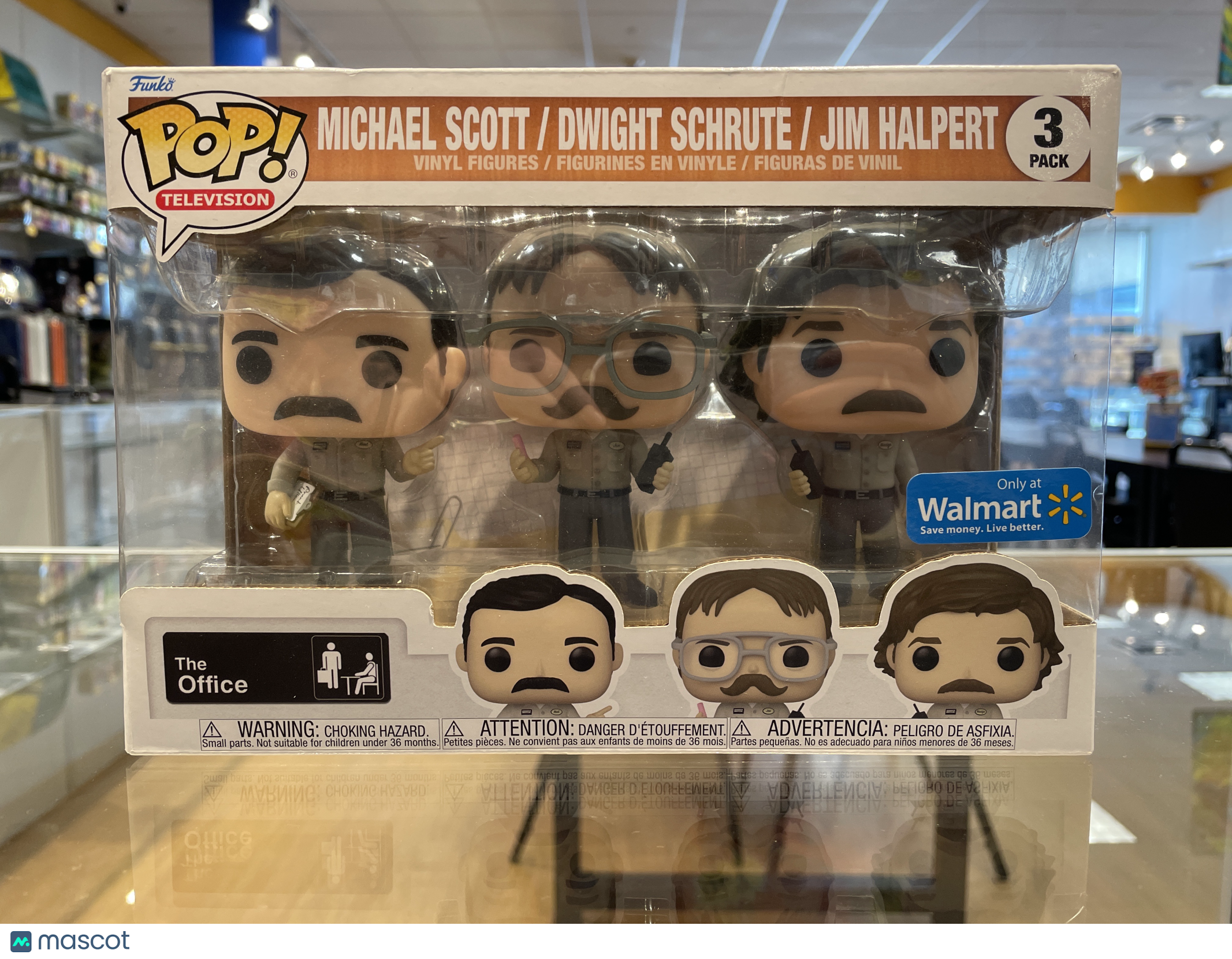 Funko The Office (US) Michael Scott/Dwight S./Jim H. #3 Pack (G,R) Walmart Excl.