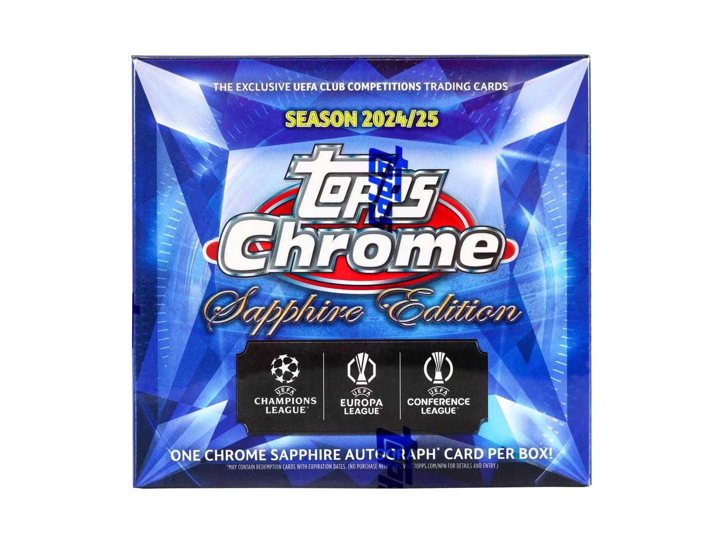 2024/25 Topps Chrome Sapphire Edition Soccer UEFA Club Competition Hobby Box