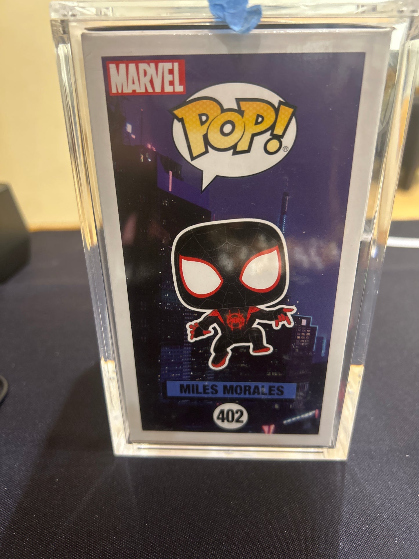 POP! Spiderman Into The Spider-Verse 402 MILES MORALES ART & AUTOGRAPH