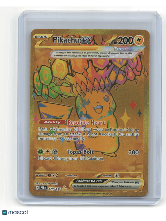 2025 Pokemon Pikachu EX Prismatic Evolutions #179/131 - Papa Joey's Collectibles