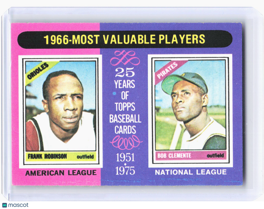 1975 Topps Baseball—1966 - Most Valuable Players #204 —Very Good