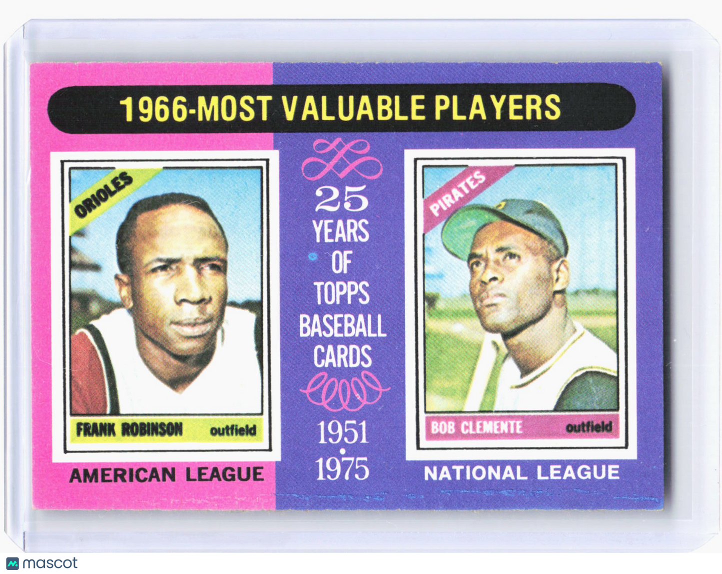 1975 Topps Baseball—1966 - Most Valuable Players #204 —Very Good