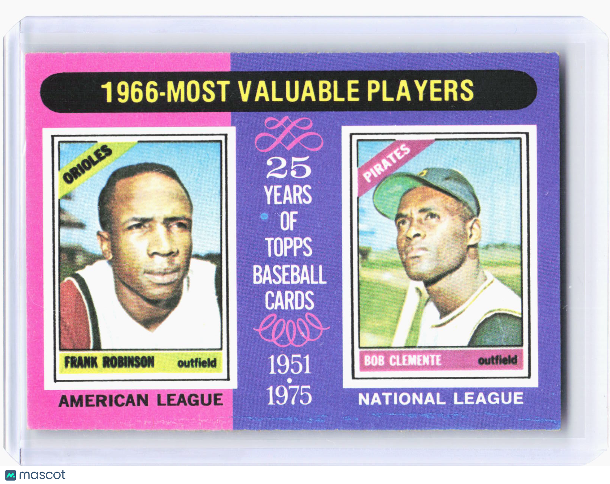 1975 Topps Baseball—1966 - Most Valuable Players #204 —Very Good
