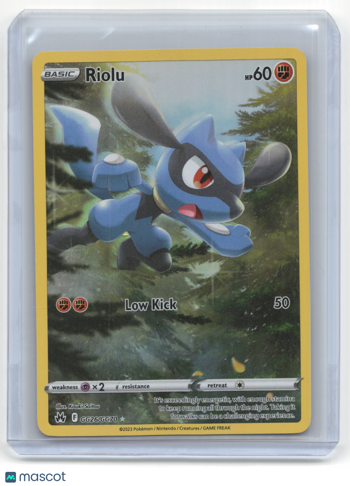 2023 Pokemon Riolu Crown Zenith: Galarian Gallery #GG26/GG70 Near Mint