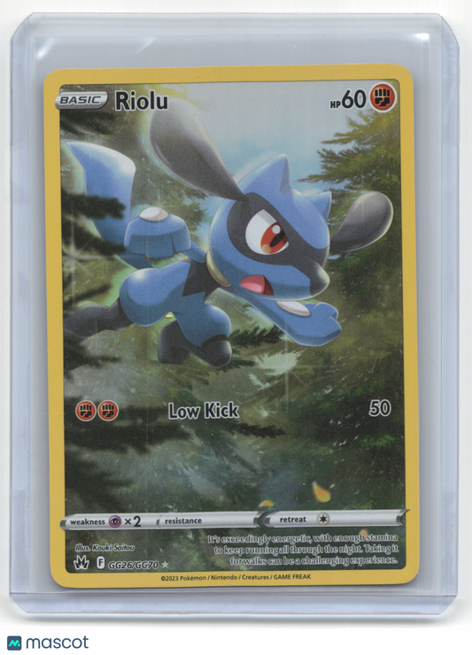 2023 Pokemon Riolu Crown Zenith: Galarian Gallery #GG26/GG70 Near Mint
