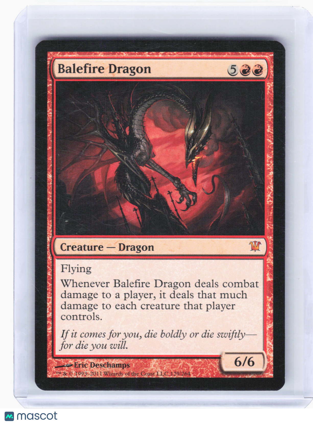 2011 Magic: The Gathering—Balefire Dragon #129/264 Innistrad—Mythic Non-Foil