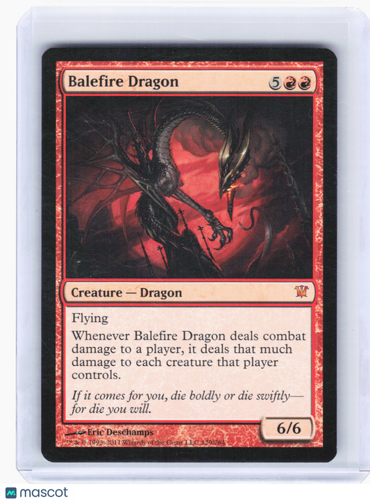 2011 Magic: The Gathering—Balefire Dragon #129/264 Innistrad—Mythic Non-Foil