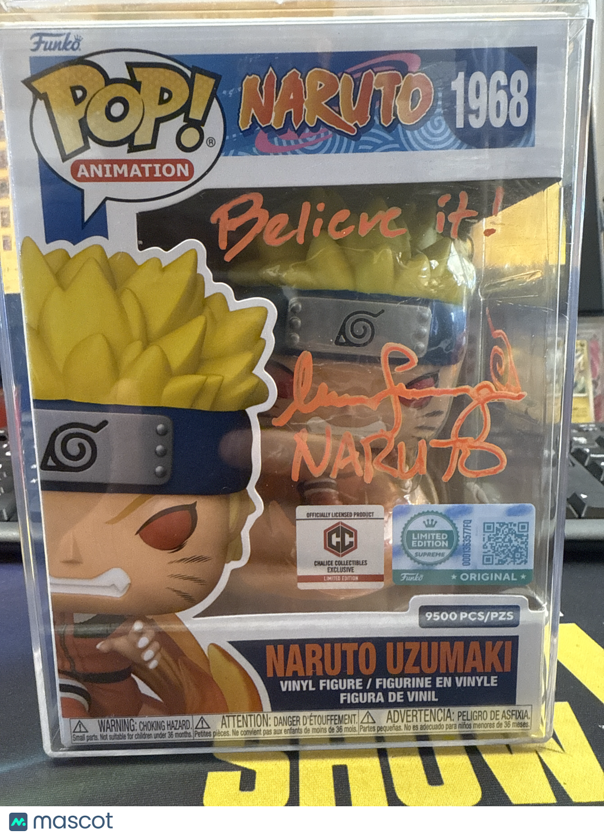 Funko Naruto 1968 Limited Edition Supreme Maile Flanagan Auto JSA