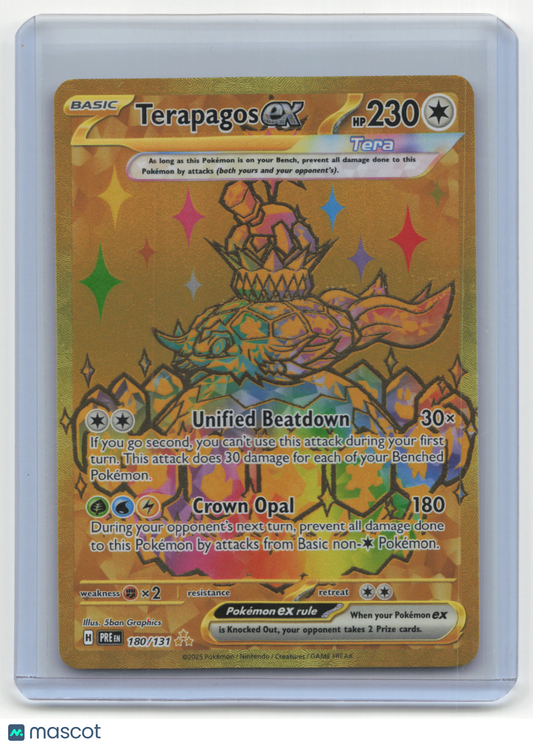 2025 Pokemon Terapagos ex Prismatic Evolutions #180/131